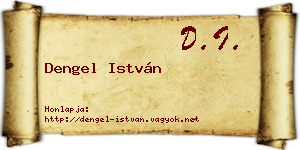Dengel István névjegykártya
